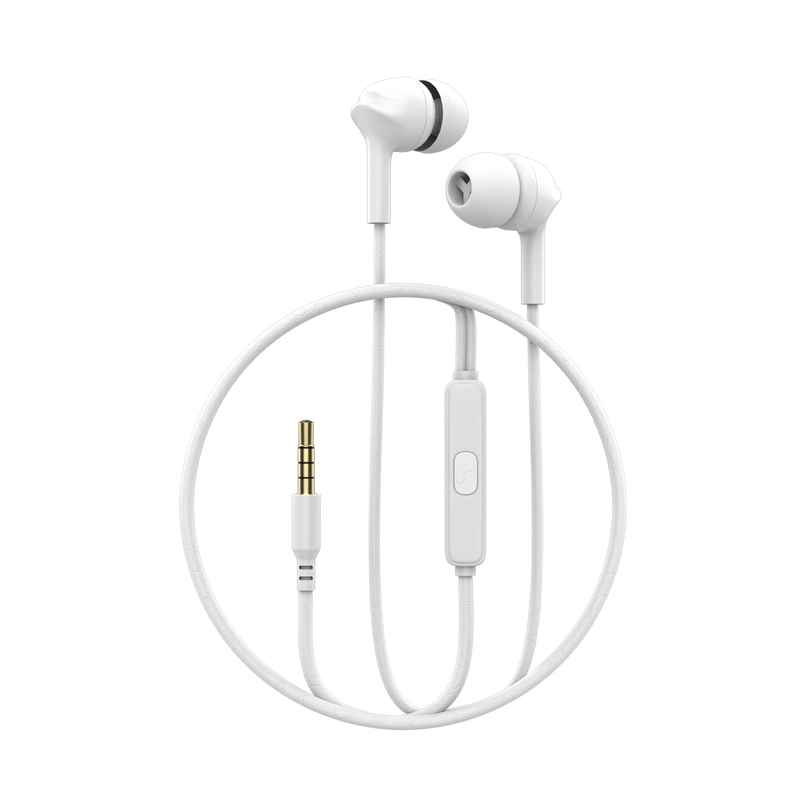 Aroma HF508 - 3.5mm Jack Clear Hi-Fi Sound, Deep Bass Wired Earphone | White