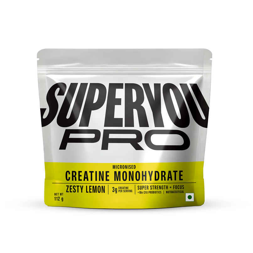 SuperYou Pro Micronised Creatine Monohydrate | 33 Servings | Zesty Lemon