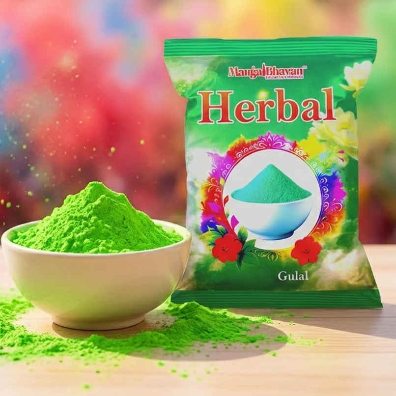 Herbal Green Holi Gulal | Mangal Bhawan