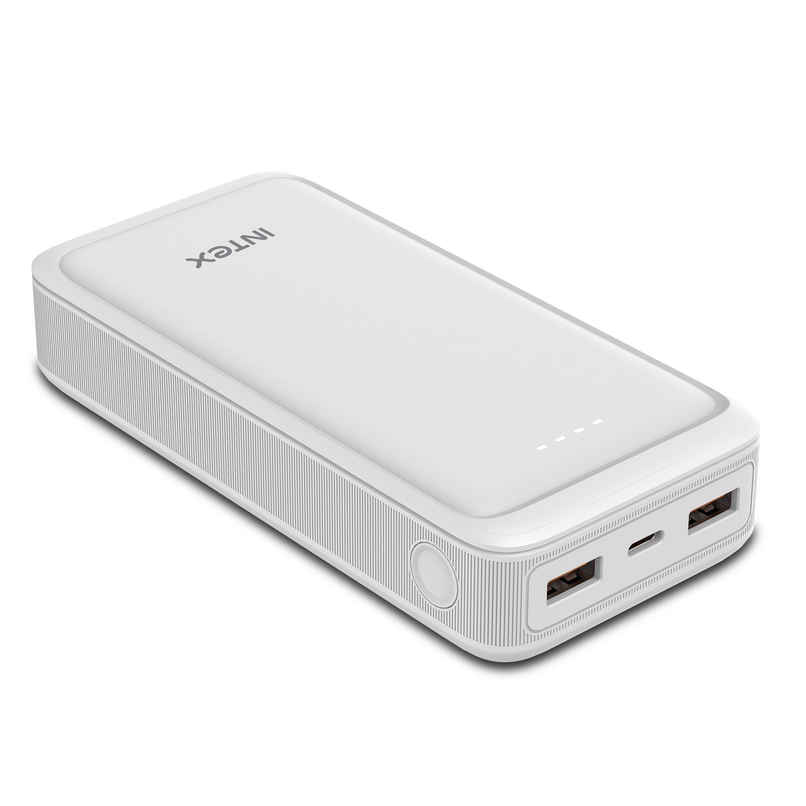 Intex 20000 mAh 22 W Power Bank (White, Lithium Polymer, Fast Charging for Mobile) Intex 20000 mAh 22 W Power Bank (White, Lithium Polymer, Fast Charging for Mobile)