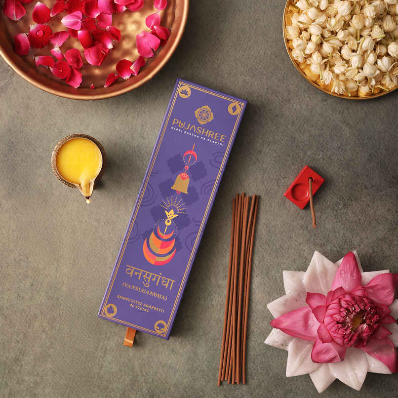 Pujashree Bambooless Agarbatti Vansugandha | 8 Inches
