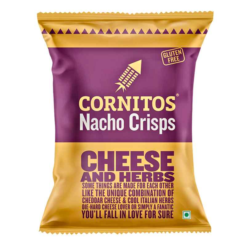 Cornitos Nacho Chips | Cheese And Herbs | Crunchy & Enjoyable