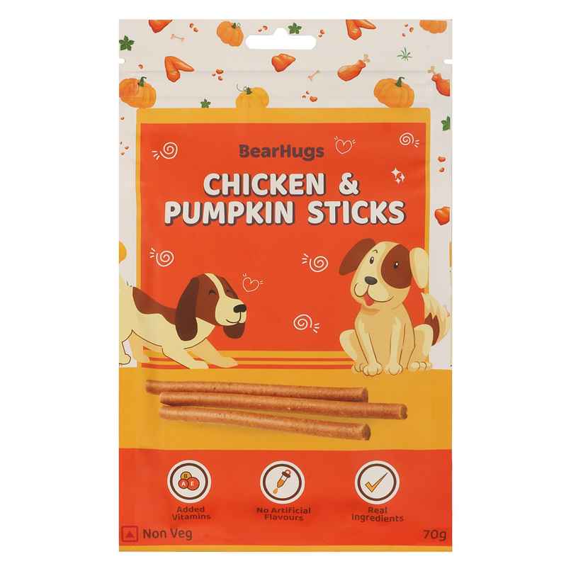 Bearhugs Chicken & Pumpkin Sticksdog Treat