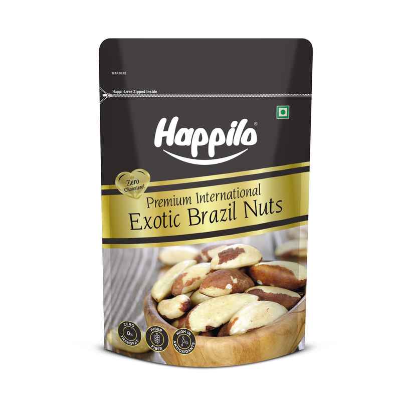 Happilo Premium Brazil Nuts | Nuts without Shell |Natural Source of Selenium|No Added Preservatives