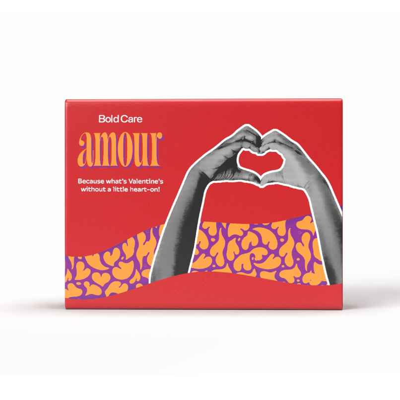 Bold Care Amour Valentine Gift Kit - Sex Chocolate|Hand Cuff|Condoms|Lube |Blindfold|Candles