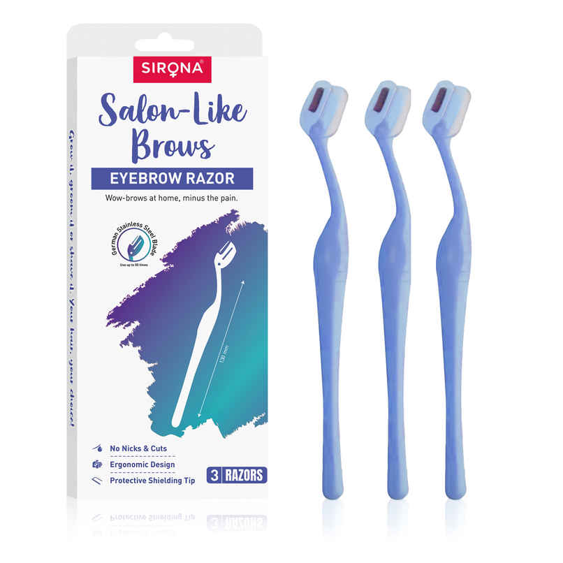 Sirona Reusable Eyebrow Razors for Women | Face Razor for Women for Facial Hair Removal