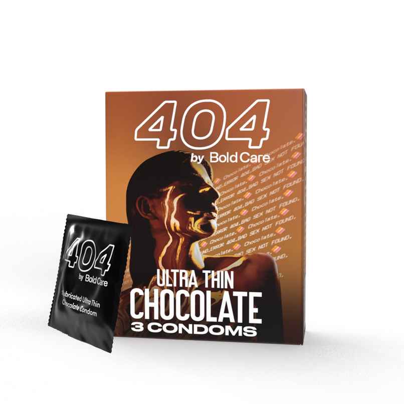 Bold Care Super Ultra Thin Chocolate Flavour Condoms | Only 60 Microns Thin | Electronically Tested