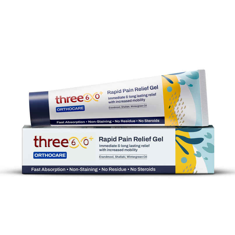 three60+ Rapid Pain Relief Gel - Immediate and Long Lasting