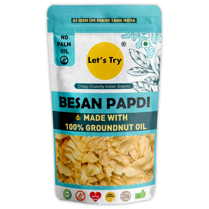 Let's Try Besan Papdi