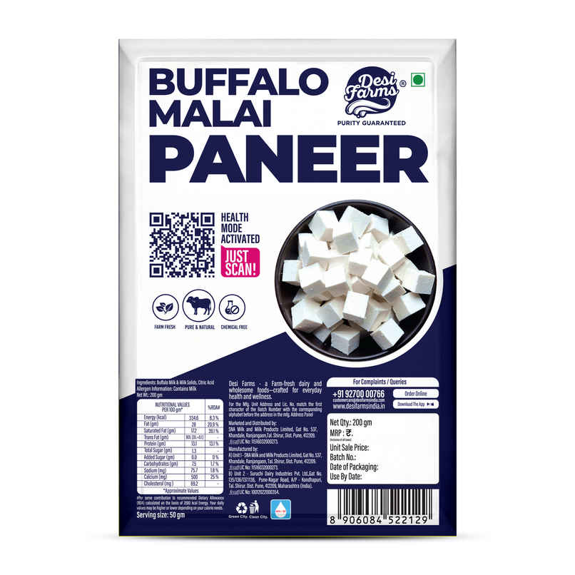 Desi farms Buffalo Malai Paneer