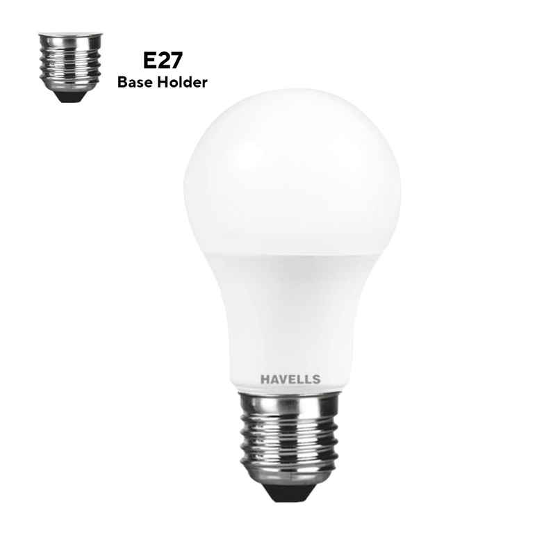 Havells 9W Led Bulb (Cool White 6500K) | E27 Base Holder