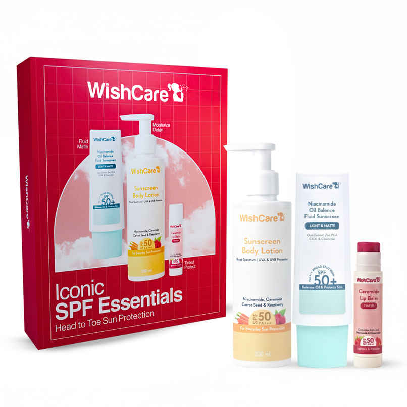 WishCare Iconic SPF Essentials Head-to-Toe Sun Protection SPF 50 PA++++ Skincare Gift Set