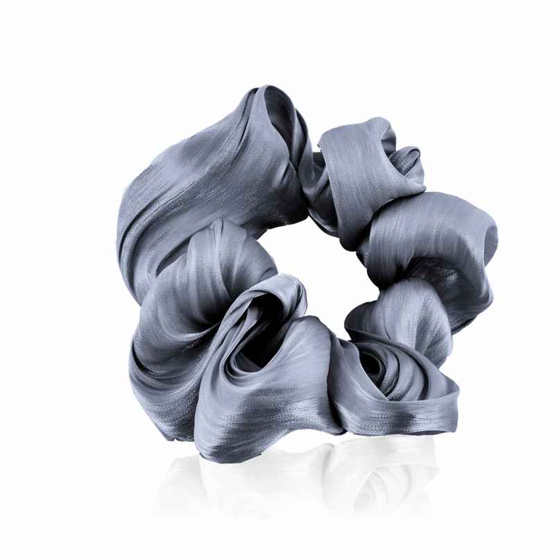 Gubb Satin Scrunchie | Grey Gubb Satin Scrunchie | Grey