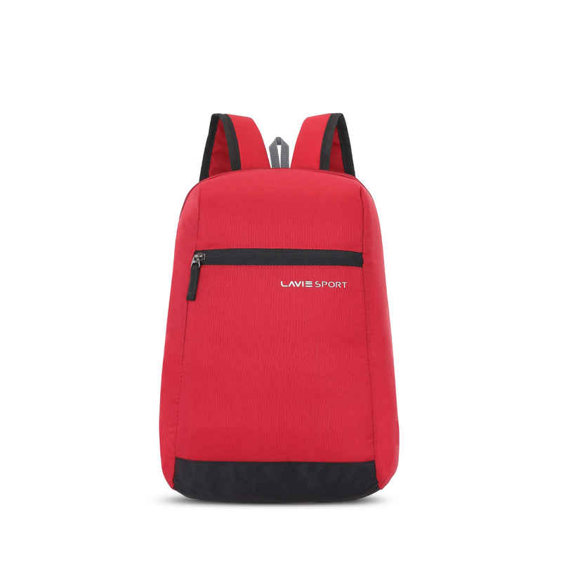 Lavie Sport Unisex Graphic Polyester 11 L Shoulder Handle Casual Backpack | Red