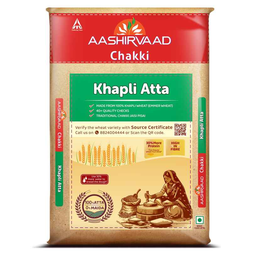 Khapli Wheat Atta | Aashirvaad Chakki Khapli Wheat Atta | Aashirvaad Chakki