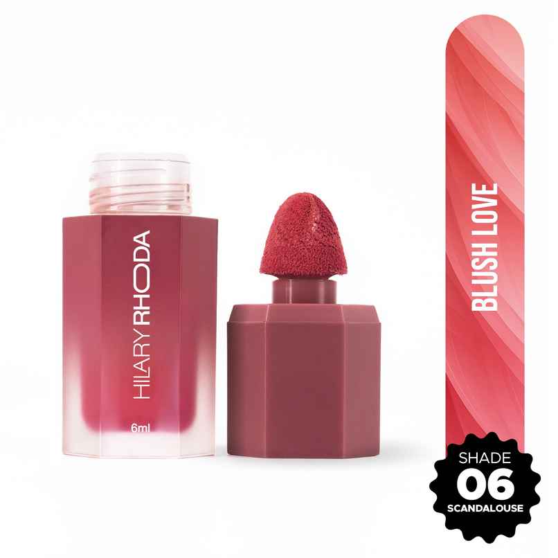 Hilary Rhoda Blush Love | Highly Pigmented Liquid Blush & Super Finish | Scandalous - Shade 06