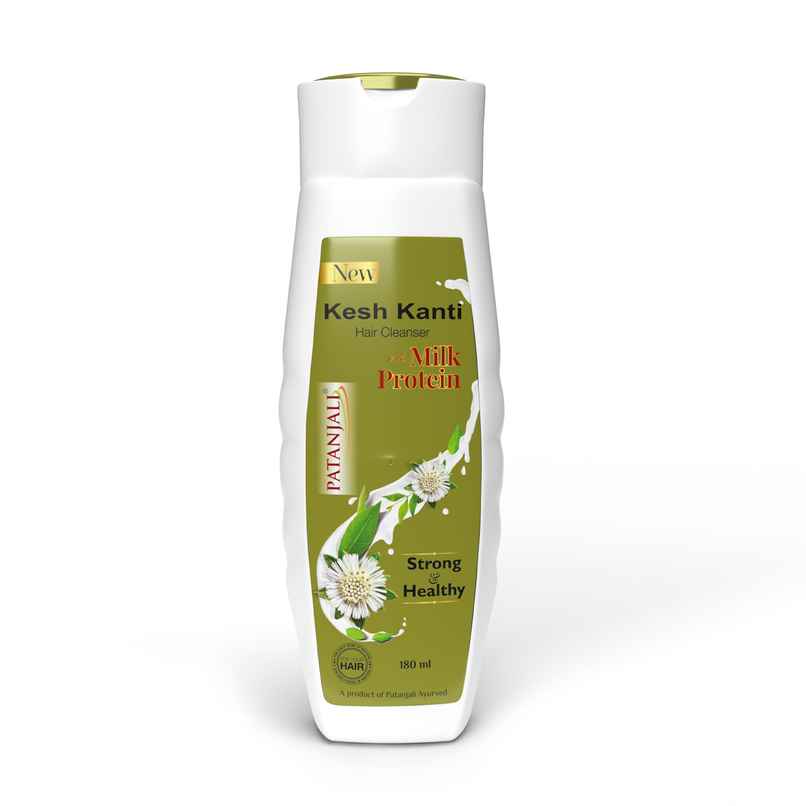 Patanjali Kesh Kanti Milk Protein Hair Cleanser Shampoo Scalp Cleansers for Strong Hair