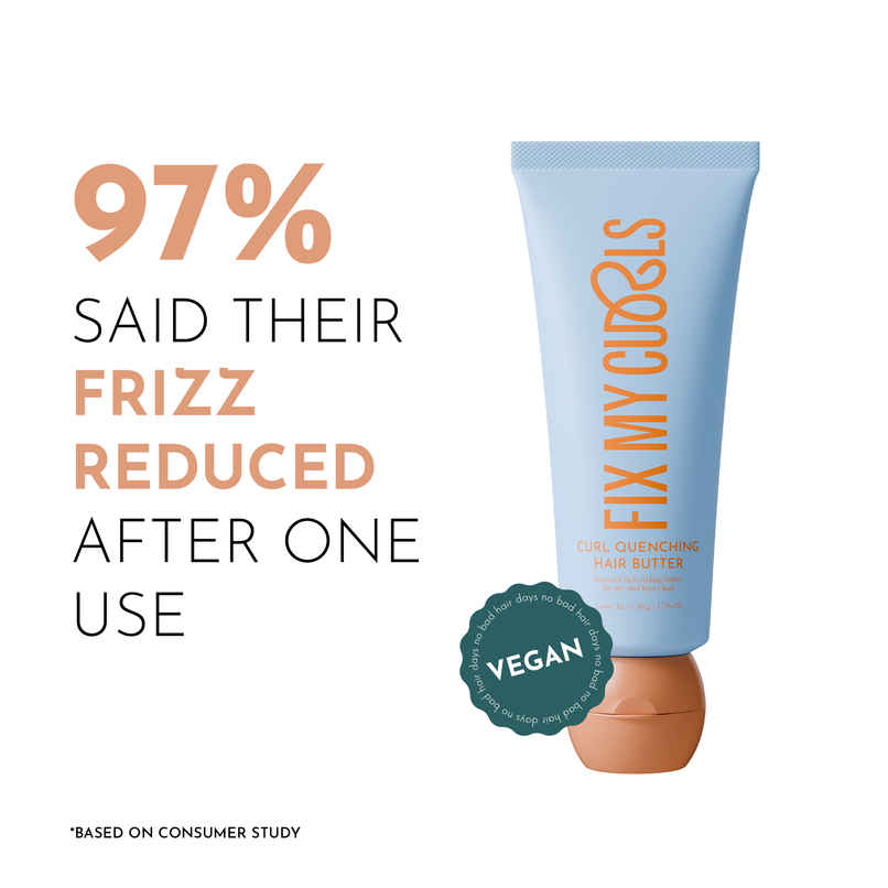 Fix My Curls Curl Quenching Hair Butter|For Curly, Wavy, Frizzy Hair | Silicone Free Hair Cream