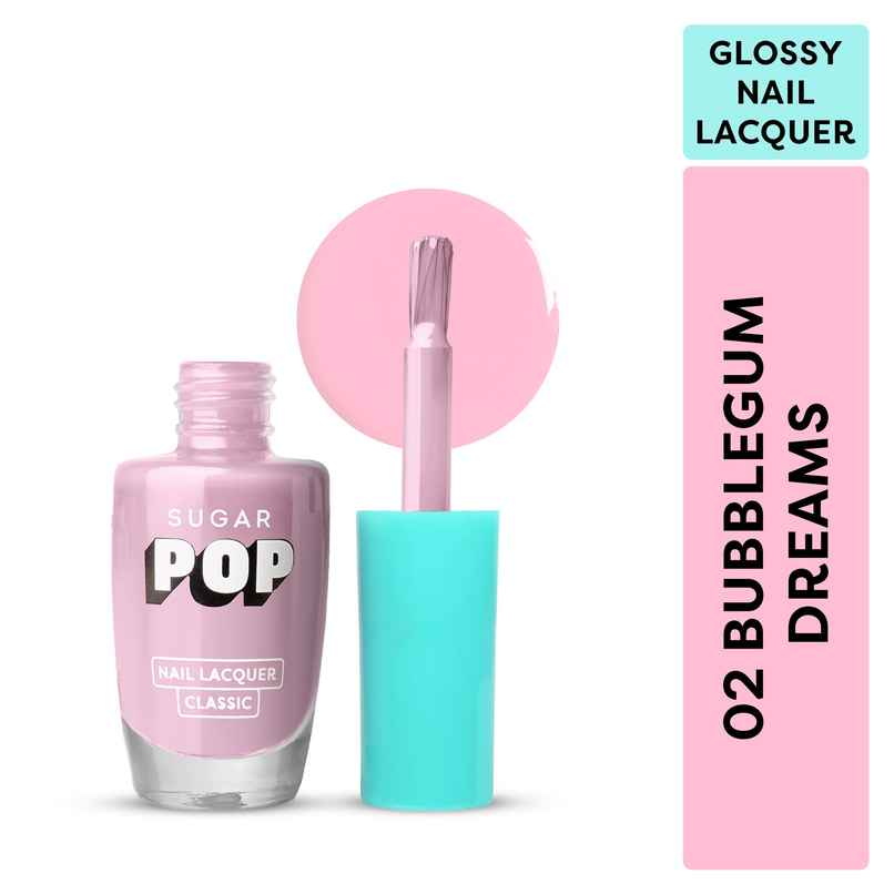 SUGAR POP Quick Drying Ultra Long-wear Glossy Finish Nail Lacquer | Bubblegum Dreams