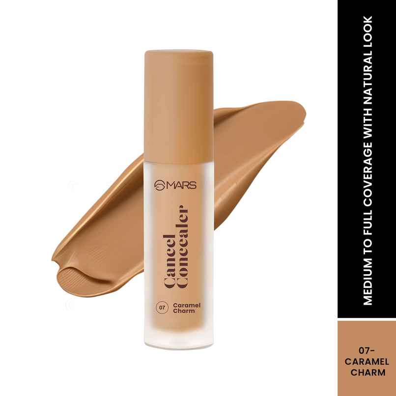 MARS Cosmetics Cancel Concealer for Face Makeup With Radiant Natural Finish | 6 Ml | 07-caramel Charm