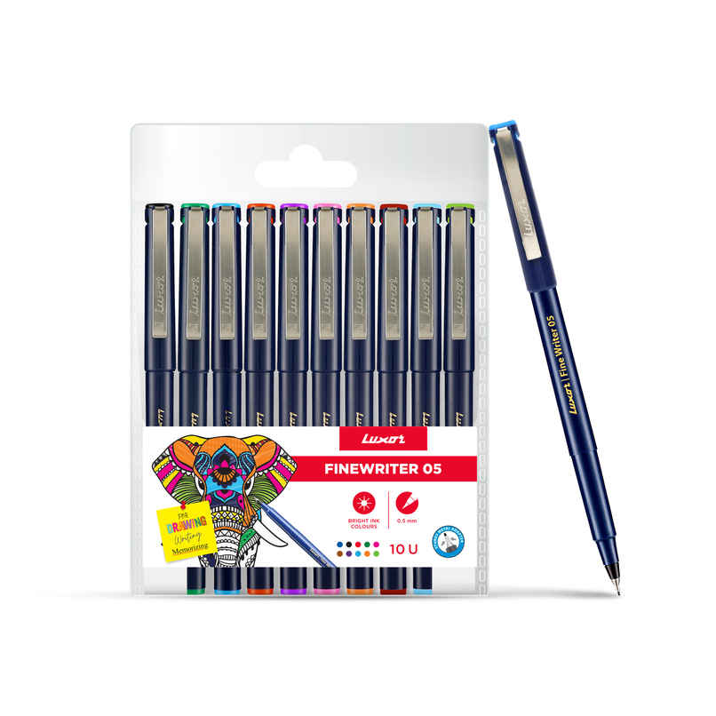 Luxor Finewriter Assorted Color Fineliner Pen