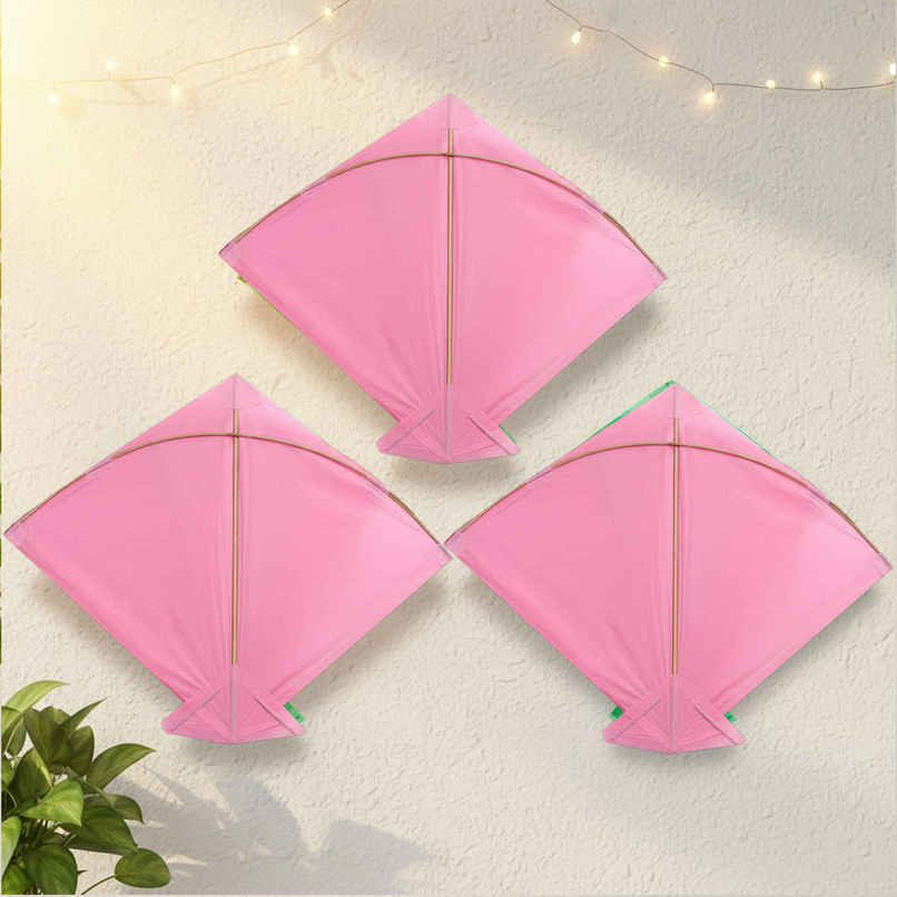 Paper Kite | Guava Pink | Pack of 3 | Patang | Samsidhi Paper Kite | Guava Pink | Pack of 3 | Patang | Samsidhi
