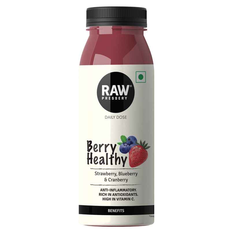 RAW Pressery Berry Healthy  Strawberry, Blueberry & Cranberry Juice  Daily Dose
