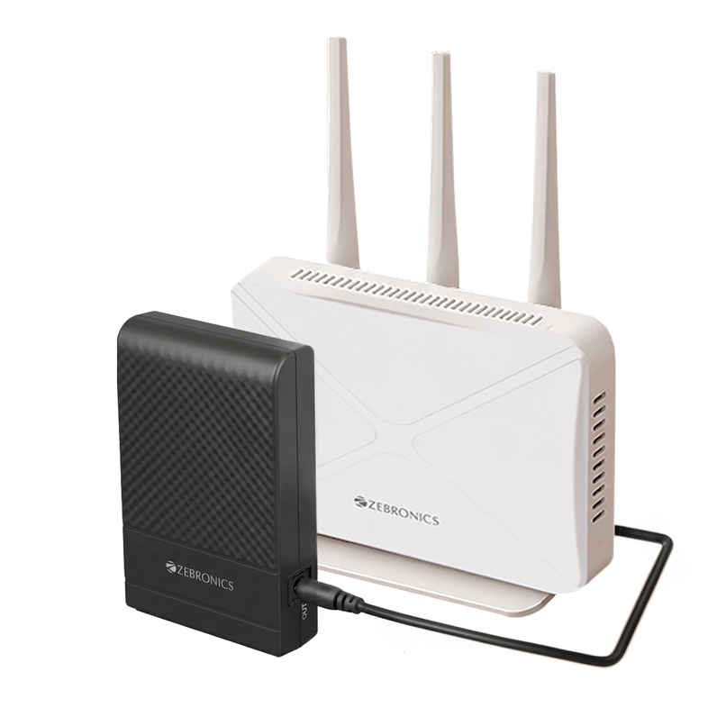 Zebronics EnergiUPS 8K Router UPS | 8000mAh | 6H Backup | 3A Output | Fast Charging