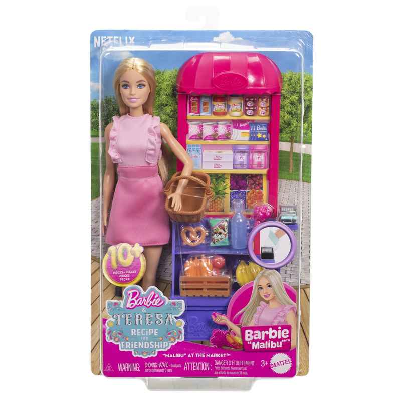 Barbie And Teresa Recipe For Friendship Fashion Doll and Playset |Malibu At The Market Theme Barbie And Teresa Recipe For Friendship Fashion Doll and Playset |Malibu At The Market Theme