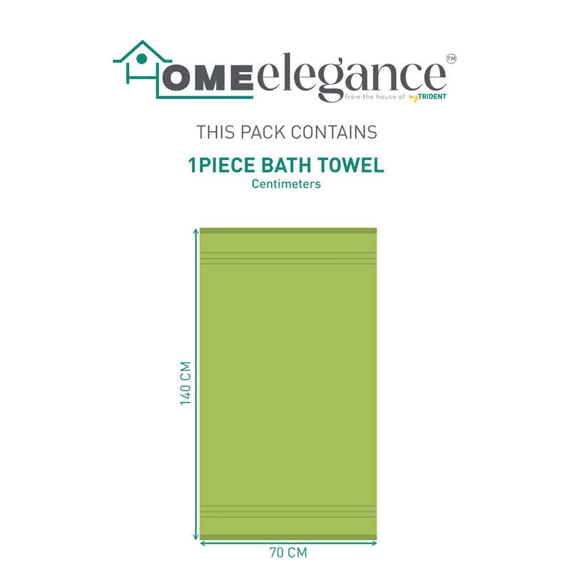 Home Elegance by My Trident Comfort Living Cotton Bath Towel | 28 in x 55 in | Lime Green Home Elegance by My Trident Comfort Living Cotton Bath Towel | 28 in x 55 in | Lime Green
