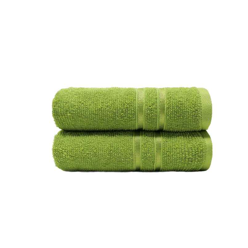 Mytrident Cotton Hand Towel | 400 GSM | Gym Towel Set - Lime Green