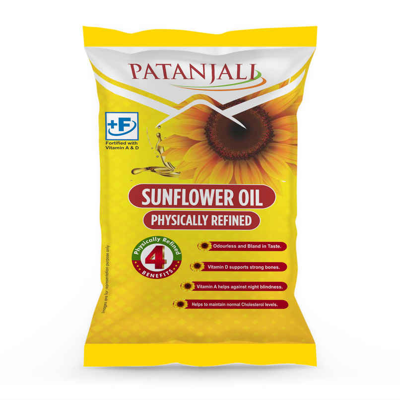 Patanjali Fortified Sunflower Oil - Rich in Antioxidants Refined Oil Patanjali Fortified Sunflower Oil - Rich in Antioxidants Refined Oil