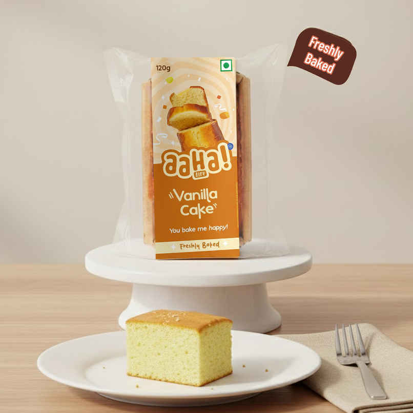 Aaha Life Fresh Vanilla Cake | Eggless