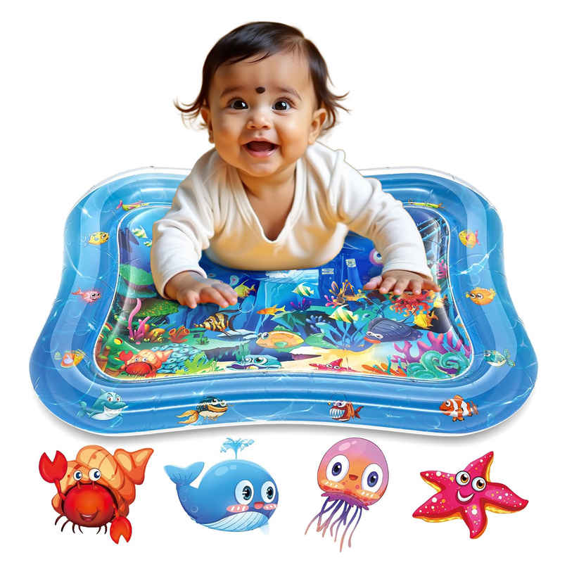 Kidology Water Play Mat for Babies | Tummy Time Leakproof Water Mat for Baby Kids Toddlers