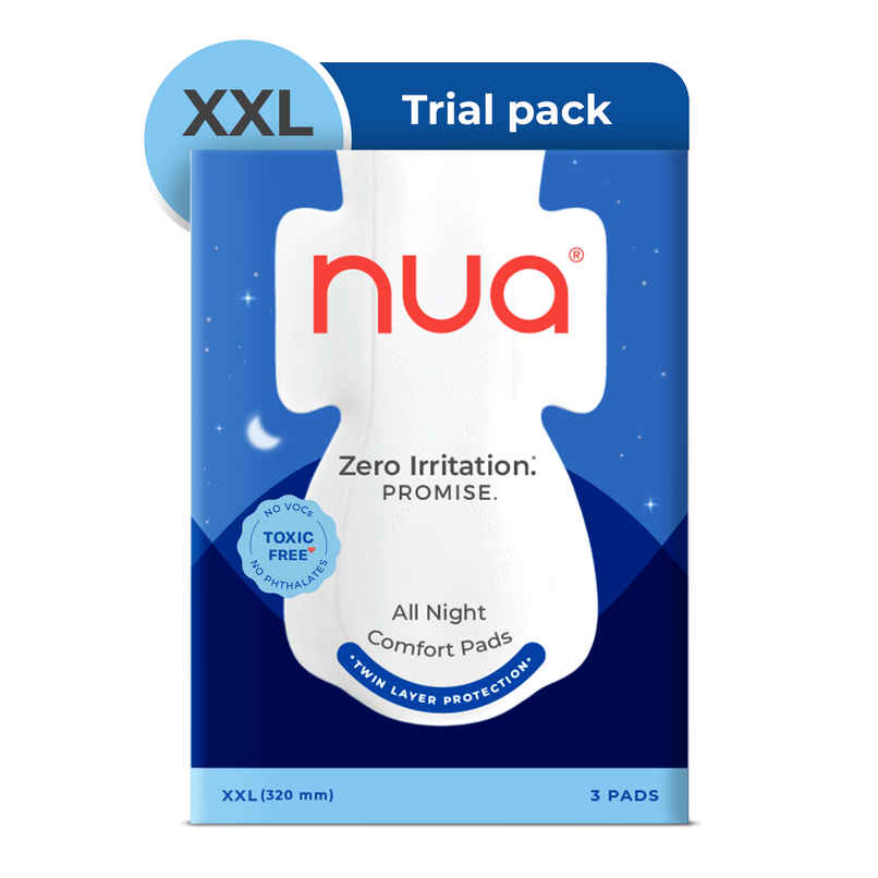 Nua All Night Comfort Sanitary Pads | Sampler XXL Nua All Night Comfort Sanitary Pads | Sampler XXL