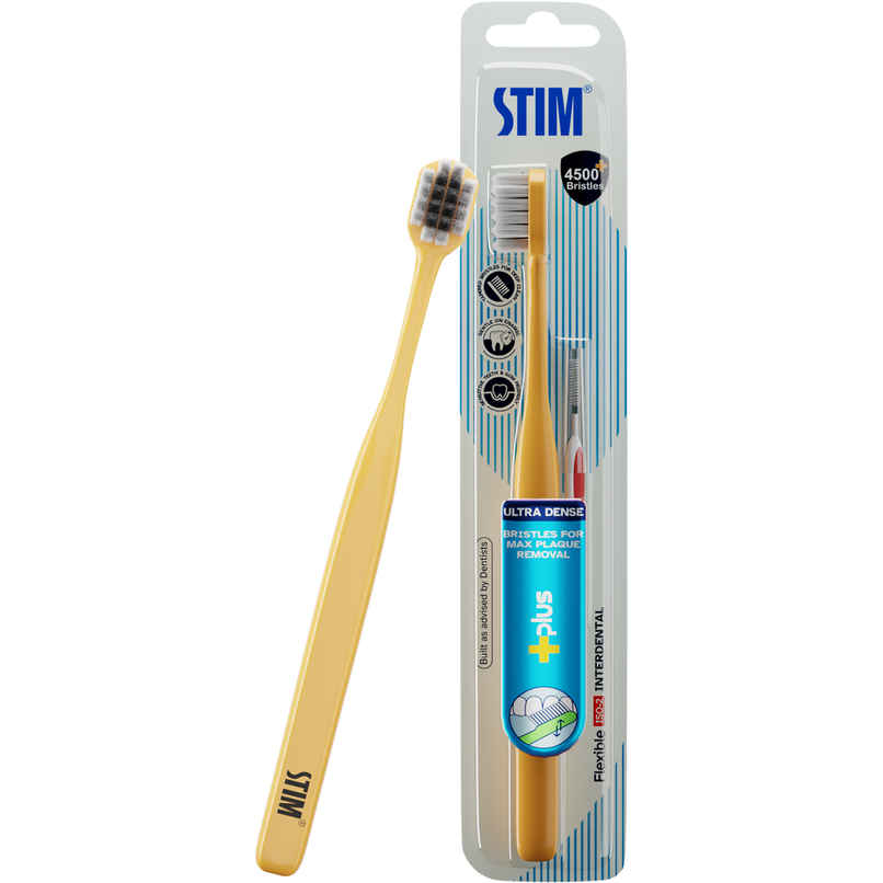 STIM Plus Toothbrush 4500 plus Ultra-Soft Bristles Tapered Tips for Sensitive Teeth STIM Plus Toothbrush 4500 plus Ultra-Soft Bristles Tapered Tips for Sensitive Teeth