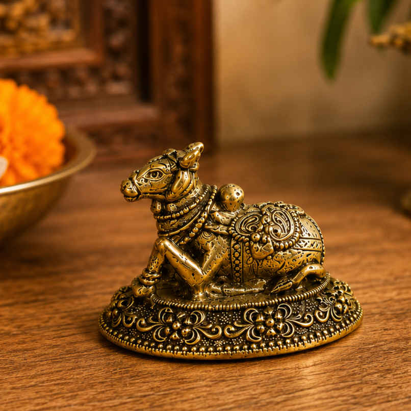 Pure Brass Nandi Idol | Estoria Collective Pure Brass Nandi Idol | Estoria Collective