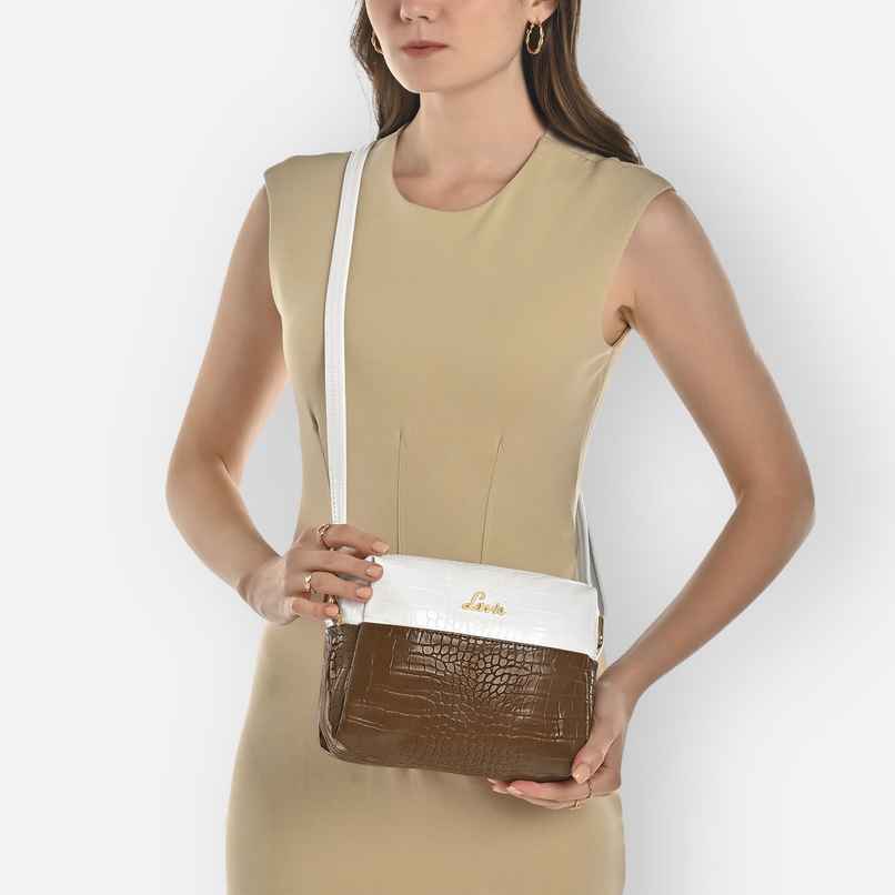 Lavie Women's Tina Cross Body Sling Bag | Ladies Purse Handbag | Tan