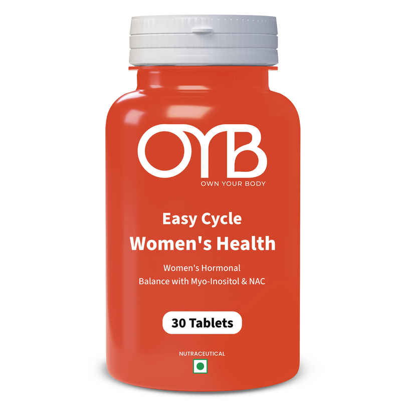 OYB PCOS Support Supplement for Women with Myo-Inositol & NAC for Hormonal Balance | OYB Easy Cycle