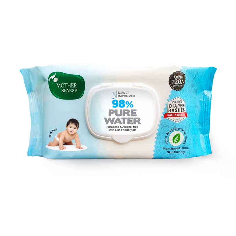 Mother Sparsh Baby Wipes (98% Water Based) Mother Sparsh Baby Wipes (98% Water Based)