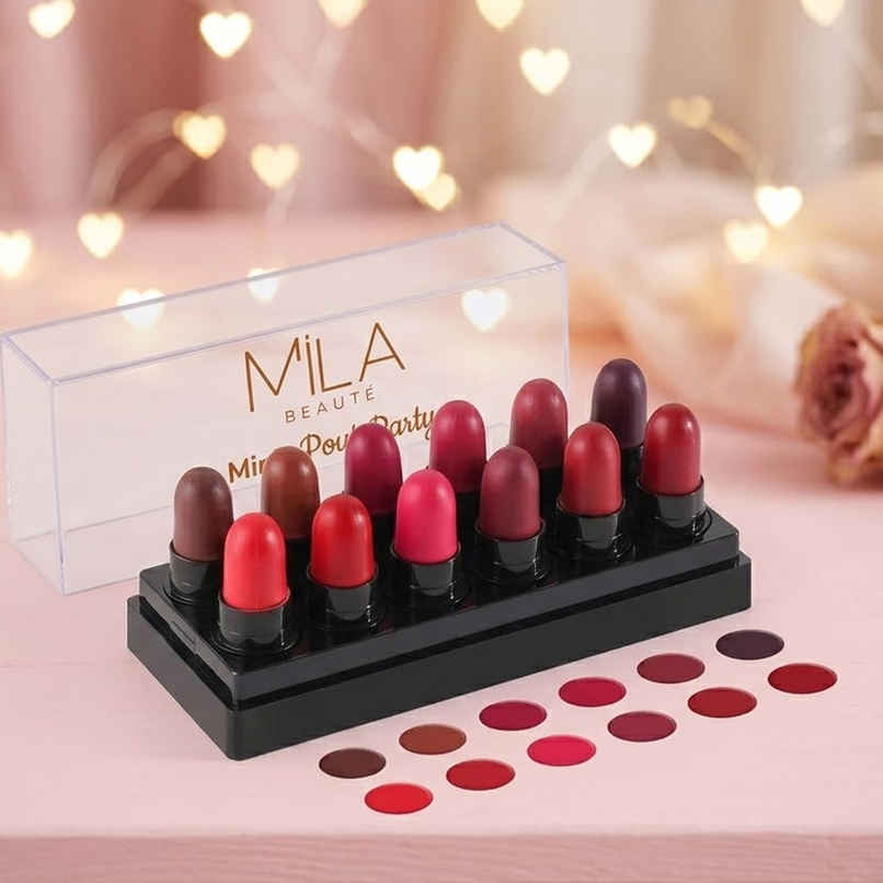 Mila Beaute Minis Pout Party Lipstick | Fits All Pocket Set B