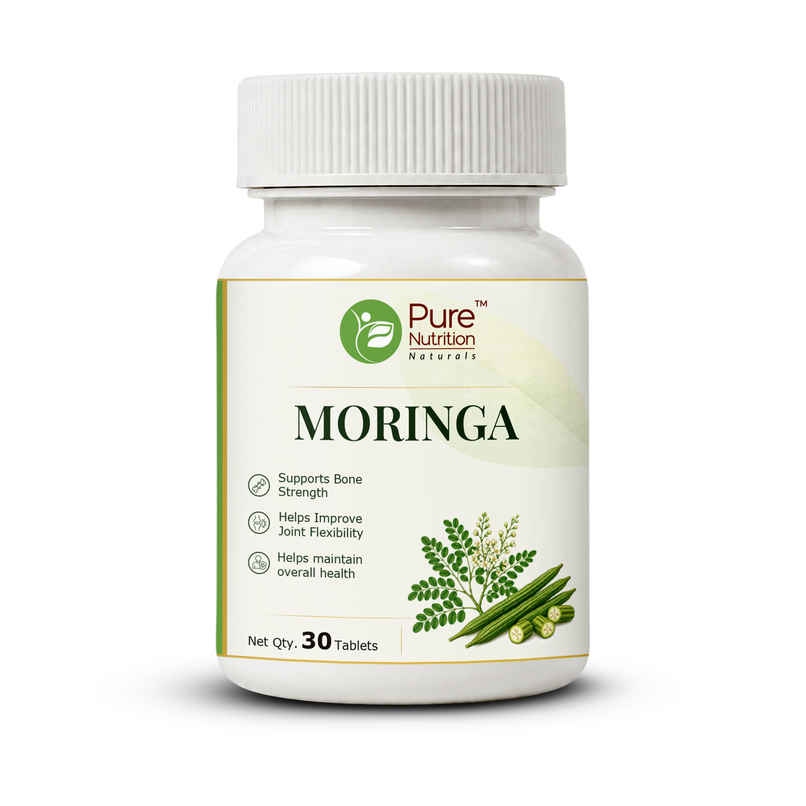 Pure Nutrition Moringa 1200mg | Supports Immunity, Energy & Digestion | Veg Tablets