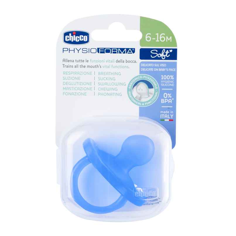 Chicco Soother Physio - Soft Blue | 6-16m