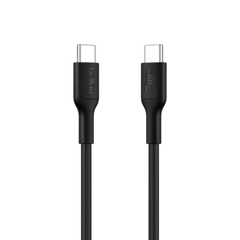 Belkin Eco USB-C to USB-C Cable 1m, 60W Fast Charge, Braided | Black Belkin Eco USB-C to USB-C Cable 1m, 60W Fast Charge, Braided | Black