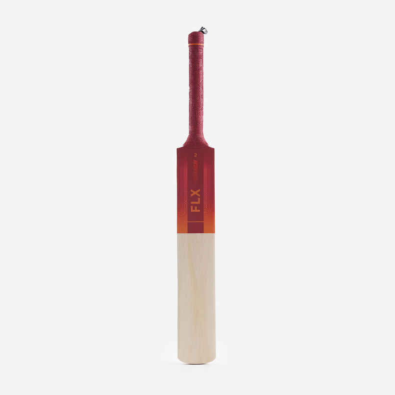 Decathlon | FLX Adult Cricket Bat for Soft & Medium Tennis Ball, Size SH