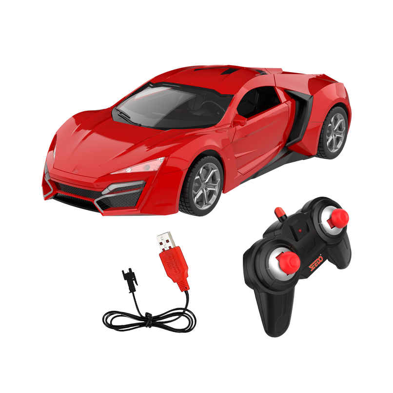 SEEDO Remote Control Car 1:16 , 2.4 GHz, USB Rechargeable,Fast Speed Hyper Beast Car | Red SEEDO Remote Control Car 1:16 , 2.4 GHz, USB Rechargeable,Fast Speed Hyper Beast Car | Red