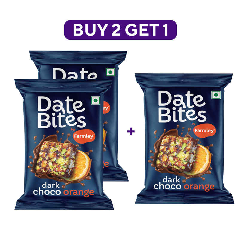Farmley Dark Choco| Orange Date Bites Combo  