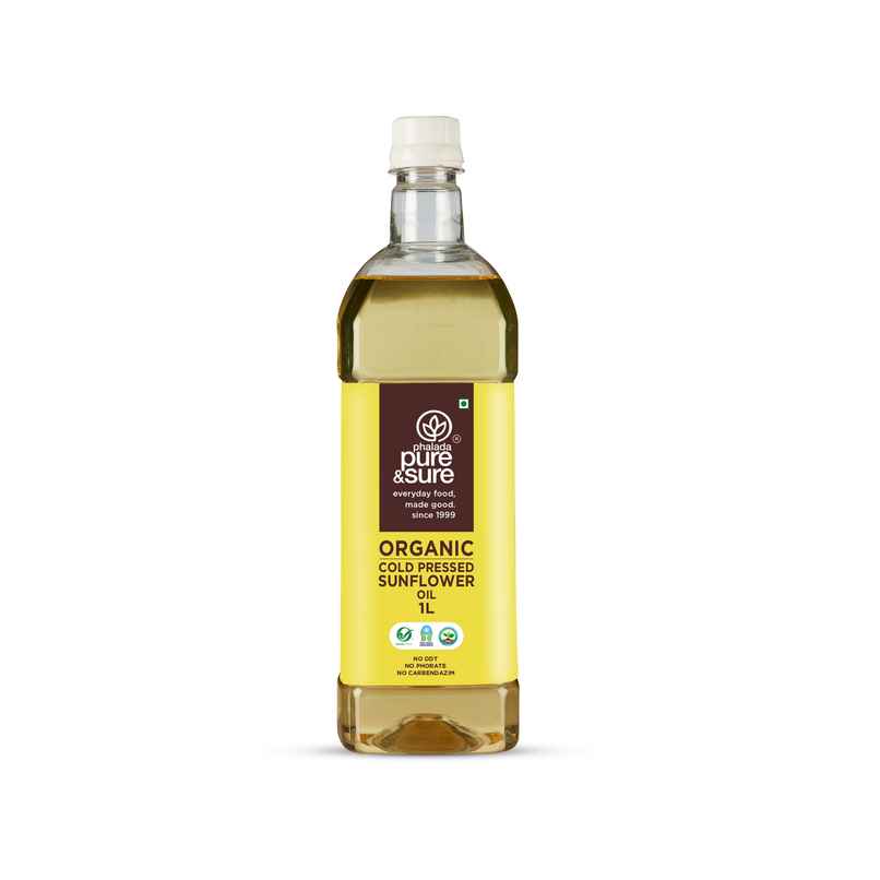 Phalada Pure & Sure Organic Sunflower Oil Cold Pressed Oil Phalada Pure & Sure Organic Sunflower Oil Cold Pressed Oil
