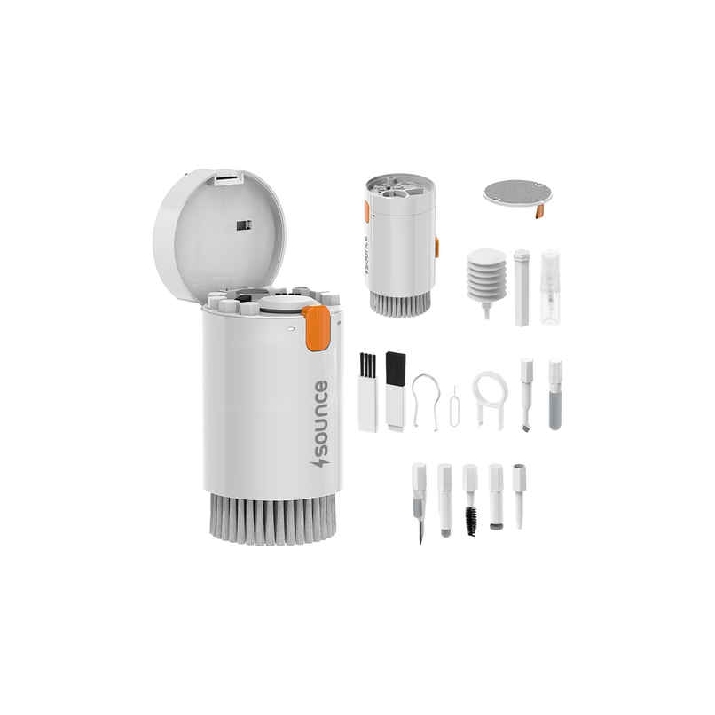 Sounce 20 in 1 Multi Use Laptop & Gadget Cleaning kit with Dust Removal Blown - White