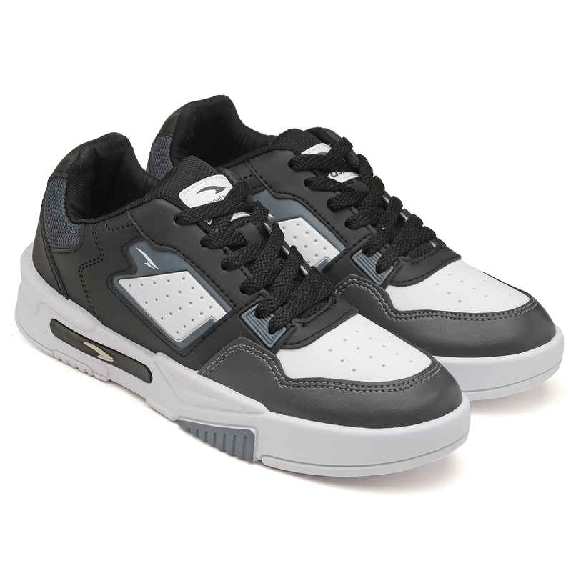 Asian Men s Mexico-02 Black Grey Sneakers | UK-8